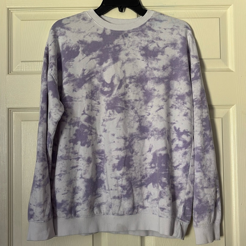 Original Use Purple and White Crewneck